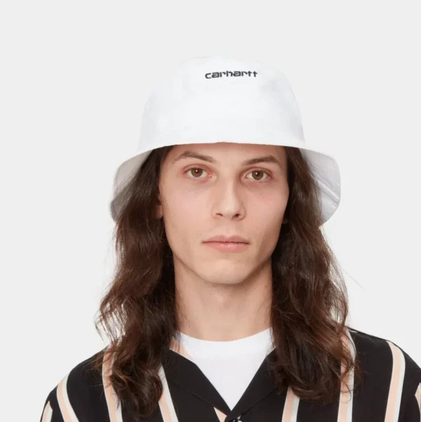 Carhartt WIP Script Bucket Hat | Hvid Clearance