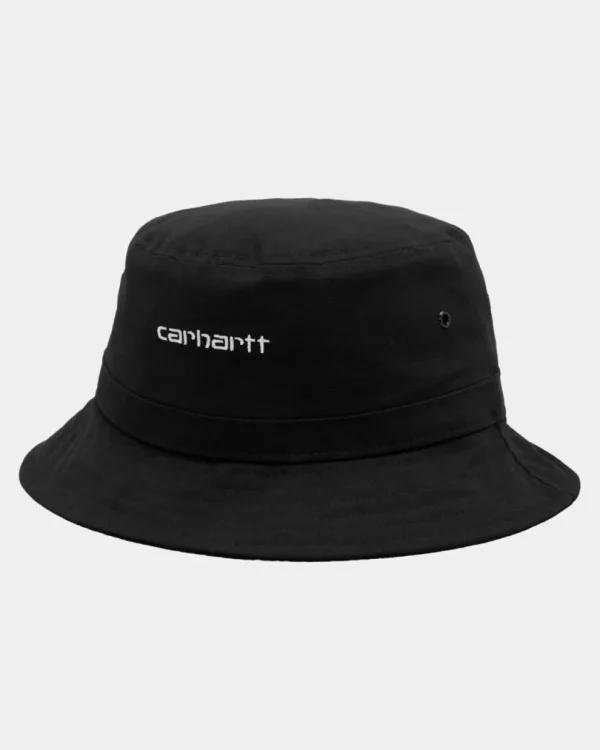 Carhartt WIP Script Bucket Hat | Sort Hvid Best Sale