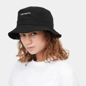 Carhartt WIP Script Bucket Hat | Sort Hvid Best Sale