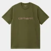 Carhartt WIP Script T-Shirt | Dundee / Glassy Pink Shop