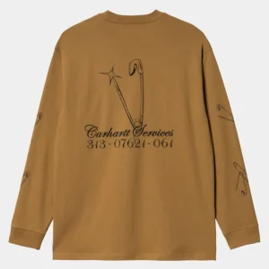 Carhartt WIP Sikkerhedsnal Langaermet T-Shirt | Hamilton Brown Online