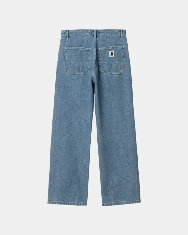 Carhartt WIP Simple Bukser Til Kvinder - Denim | Bla (Heavy Stone Vask) Cheap