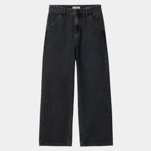 Carhartt WIP Simple Bukser Til Kvinder - Denim | Sort (Heavy Stone Vask) Best Sale