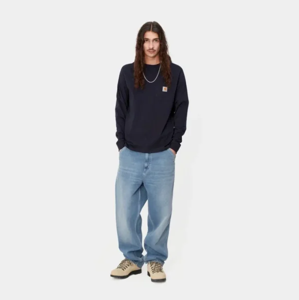 Carhartt WIP Simple Pant - Denim | Bla (Lys Aegte Vasket) Cheap