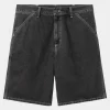 Carhartt WIP Simple Short - Denim | Sort (Heavy Stone Vask) Online