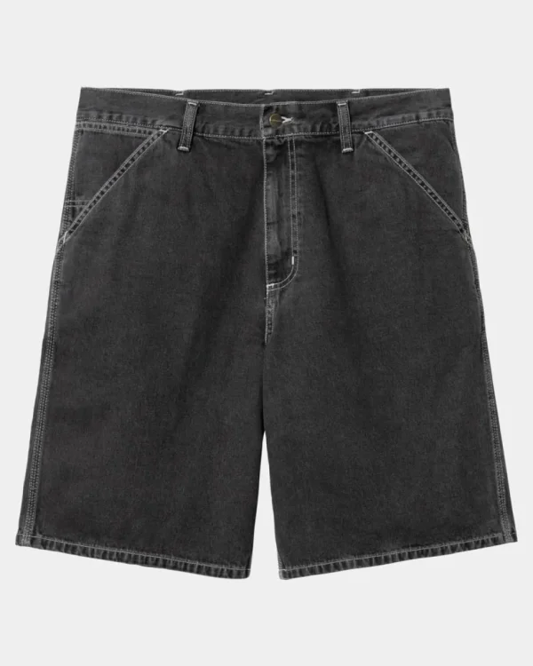 Carhartt WIP Simple Short - Denim | Sort (Heavy Stone Vask) Online