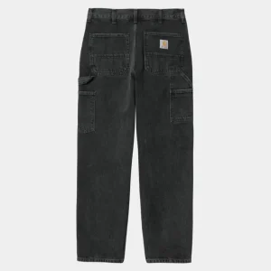 Carhartt WIP Single Knee Pant - Denim | Sort (Stenvasket) Best Sale