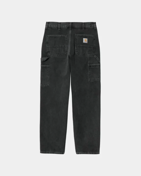 Carhartt WIP Single Knee Pant - Denim | Sort (Stenvasket) Best Sale