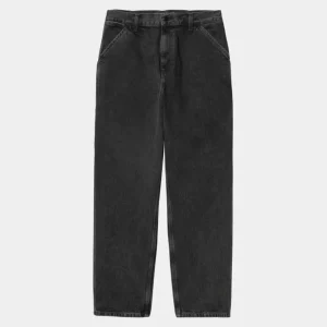 Carhartt WIP Single Knee Pant - Denim | Sort (Stenvasket) Best Sale