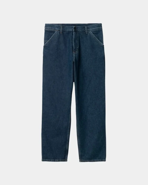 Carhartt WIP Single Knee Pant - Denim | Bla (Stenvasket) Shop