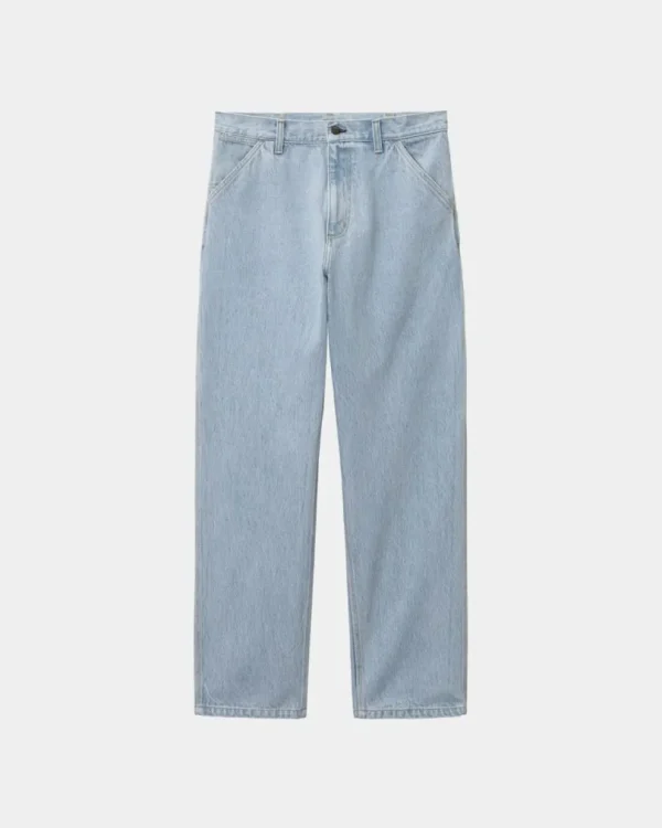 Carhartt WIP Single Knee Pant - Denim | Bla (Tung Sten Bleget) Sale