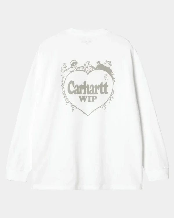 Carhartt WIP Spree Langaermet T-Shirt | Hvid Shop