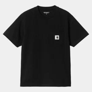 Carhartt WIP T-Shirt Med Lommer Til Kvinder | Sort Best Sale