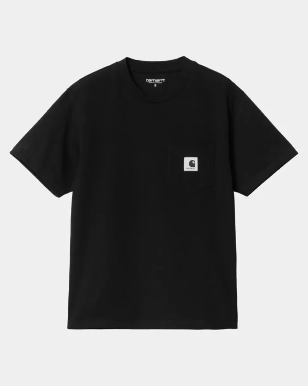 Carhartt WIP T-Shirt Med Lommer Til Kvinder | Sort Best Sale