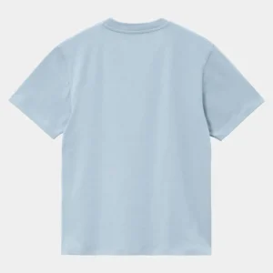 Carhartt WIP T-Shirt Med Lommer Til Kvinder | Frostet Bla Cheap