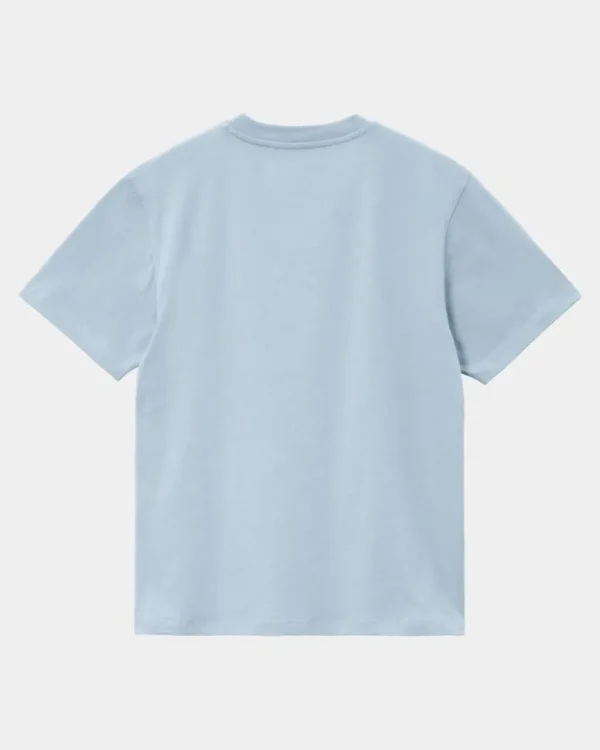 Carhartt WIP T-Shirt Med Lommer Til Kvinder | Frostet Bla Cheap