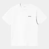 Carhartt WIP T-Shirt Med Tekstbroderi Til Kvinder | Hvid Cheap