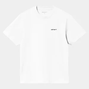 Carhartt WIP T-Shirt Med Tekstbroderi Til Kvinder | Hvid Cheap