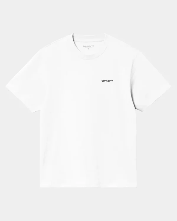 Carhartt WIP T-Shirt Med Tekstbroderi Til Kvinder | Hvid Cheap