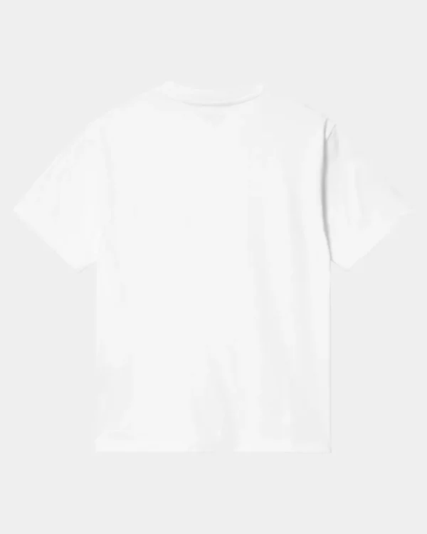 Carhartt WIP T-Shirt Med Tekstbroderi Til Kvinder | Hvid Cheap