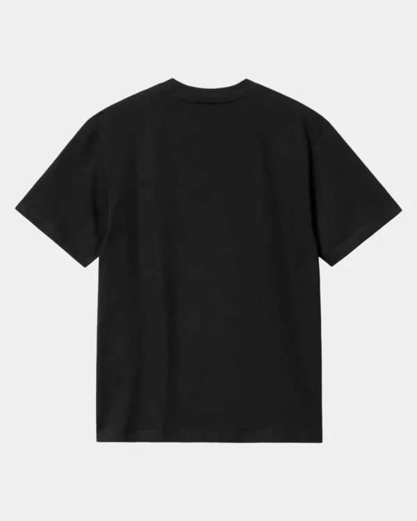 Carhartt WIP T-Shirt Med Tekstbroderi Til Kvinder | Sort Best