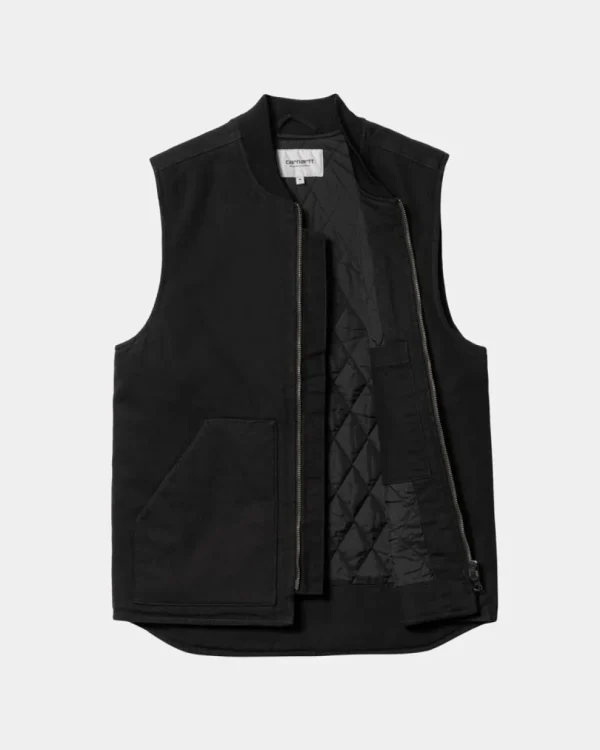 Carhartt WIP Vest (Vinter) | Sort (Heavy Stone Vask) Best Sale