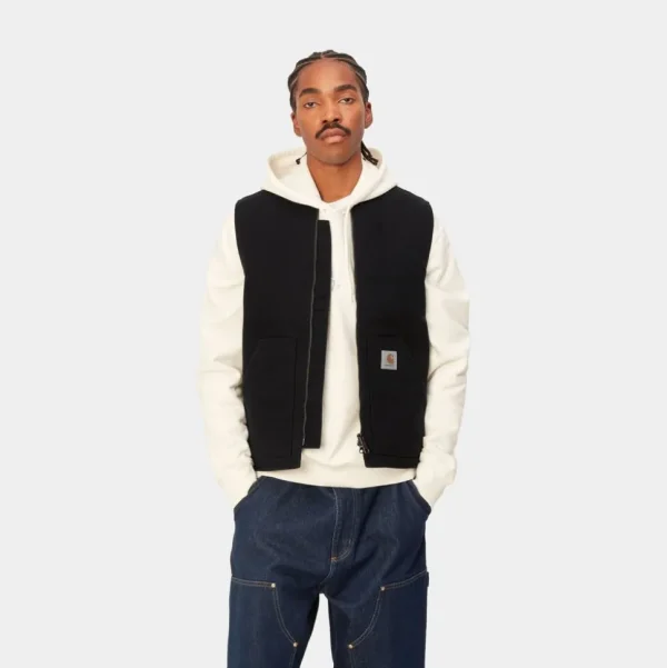 Carhartt WIP Vest (Vinter) | Sort (Heavy Stone Vask) Best Sale