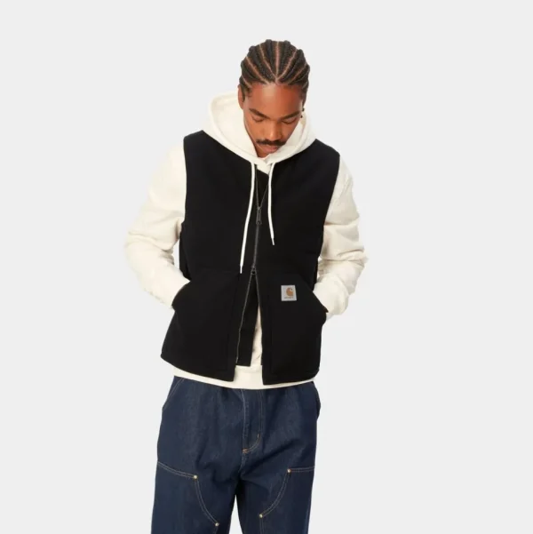 Carhartt WIP Vest (Vinter) | Sort (Heavy Stone Vask) Best Sale