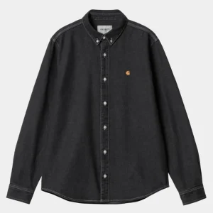 Carhartt WIP Weldon Skjorte | Sort (Stenvasket) Fashion