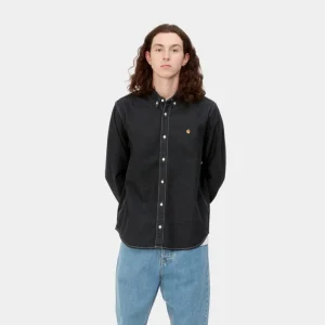 Carhartt WIP Weldon Skjorte | Sort (Stenvasket) Fashion