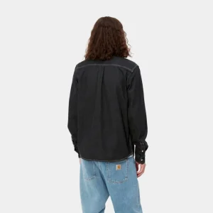 Carhartt WIP Weldon Skjorte | Sort (Stenvasket) Fashion