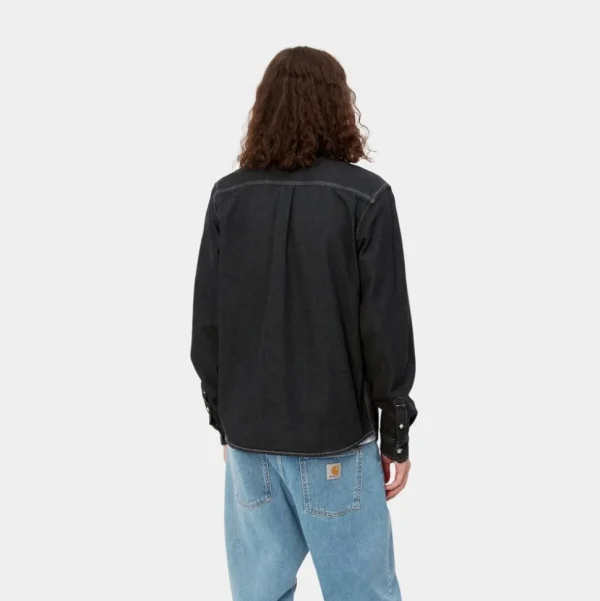 Carhartt WIP Weldon Skjorte | Sort (Stenvasket) Fashion