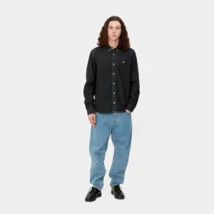 Carhartt WIP Weldon Skjorte | Sort (Stenvasket) Fashion